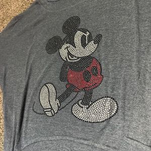 Disney Parks Rhinestone Mickey Long Sleeve - image 1